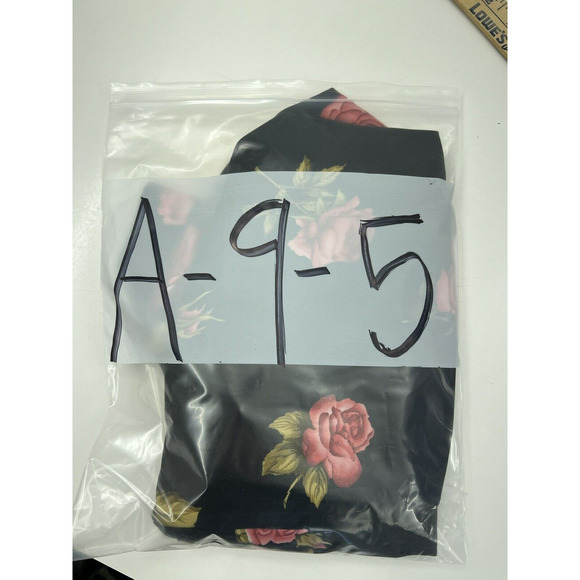 Womens Handmade Shirt and Skirt Size Unknown Black Floral Short Sleeve Button Up - Picture 14 of 14